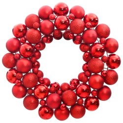 Weihnachtskranz Rot 45 cm Polystyrol