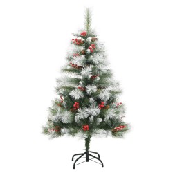 Künstlicher Weihnachtsbaum Klappbar mit Zapfen & Beeren 150 cm