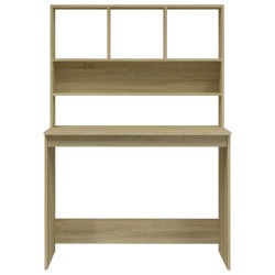 Schreibtisch mit Regal Sonoma-Eiche 102x45x148 cm Holzwerkstoff