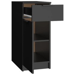 Büroschrank Schwarz 33,5x50x75 cm Holzwerkstoff