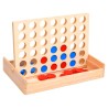 Vier gewinnt Spiel 24x15x4 cm Massivholz