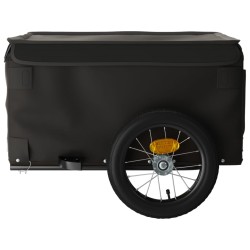 Fahrradanhänger Schwarz 30 kg Eisen