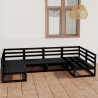 6-tlg. Garten-Lounge-Set Massivholz Kiefer