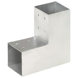 Pfostenverbinder 4 Stk. L-Form Verzinktes Metall 81 x 81 mm