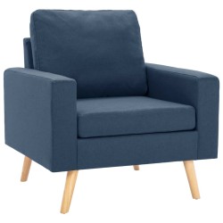 Sessel Blau Stoff