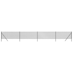 Maschendrahtzaun Anthrazit 0,8x10 m