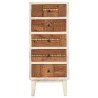 Highboard mit Schubladen 45x30x105 cm Altholz Massiv