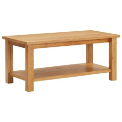 Couchtisch 110 x 55 x 40 cm Eiche Massivholz