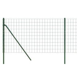 Maschendrahtzaun Grün 0,8x25 m Verzinkter Stahl