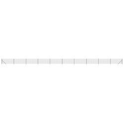 Maschendrahtzaun mit Bodenhülsen Anthrazit 1x25 m