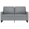 2-Sitzer-Sofa Hellgrau 120 cm Stoff