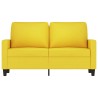 2-Sitzer-Sofa Hellgelb 120 cm Stoff