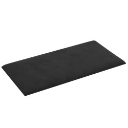 Wandpaneele 12 Stk. Schwarz 30x15 cm Samt 0,54 m²