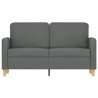 2-Sitzer-Sofa Dunkelgrau 120 cm Stoff