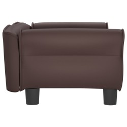 Hundebett Braun 70x45x30 cm Kunstleder