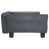 Hundebett Dunkelgrau 95x55x30 cm Samt