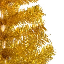 Künstlicher Weihnachtsbaum Beleuchtung & Kugeln Gold 180 cm PET