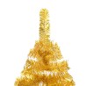 Künstlicher Weihnachtsbaum Beleuchtung & Kugeln Gold 180 cm PET