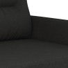 3-Sitzer-Sofa Schwarz 180 cm Stoff