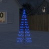 LED-Weihnachtsbaum für Fahnenmast 200 LEDs Blau 180 cm