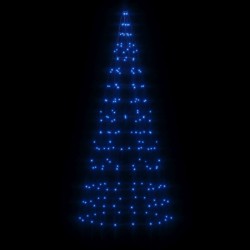 LED-Weihnachtsbaum für Fahnenmast 200 LEDs Blau 180 cm