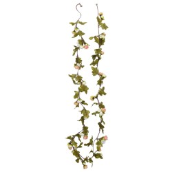 Weihnachtskränze Blumen 6 Stk. Champagnerfarben 215 cm