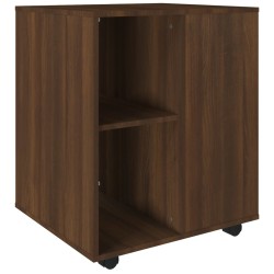 Rollschrank Braun Eichen-Optik 60x53x72 cm Holzwerkstoff