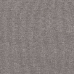 Tagesbett Ausziehbar mit Matratzen Taupe 100x200 cm Stoff