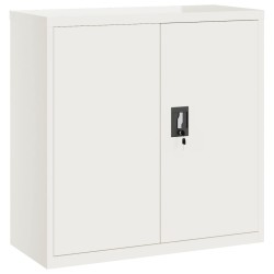 Aktenschrank Weiß 90x40x90 cm Stahl