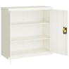 Aktenschrank Weiß 90x40x90 cm Stahl