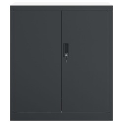 Aktenschrank Anthrazit 79x40x90 cm Stahl