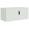 Aktenschrank Hellgrau 90x40x180 cm Stahl