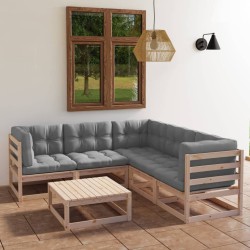 6-tlg. Garten-Lounge-Set...