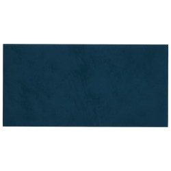 Wandpaneele 12 Stk. Blau 30x15 cm Samt 0,54 m²