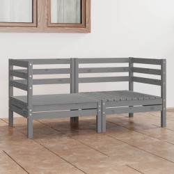 2-Sitzer-Gartensofa Grau...