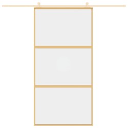 Schiebetür Golden 102,5x205 cm ESG-Klarglas und Aluminium