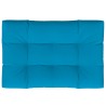 Palettenkissen Blau 120x80x12 cm Stoff