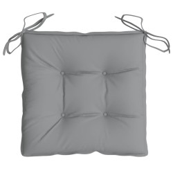 Stuhlkissen 2 Stk. Grau 40x40x7 cm Oxford-Gewebe