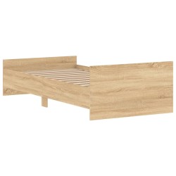 Bettgestell ohne Matratze Sonoma-Eiche 90x200 cm Holzwerkstoff