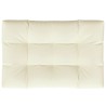 Palettenkissen Creme 120x80x12 cm Stoff