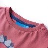 Kinder-Langarmshirt Dunkelrot 128