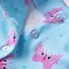 Kinderkleid mit Knöpfen Ärmellos Blau 116