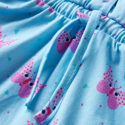 Kinderkleid mit Knöpfen Ärmellos Blau 116