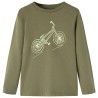 Kinder-Langarmshirt Khaki 128