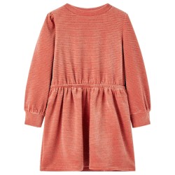 Kinderkleid mit Langen Ärmeln Mittelrosa 128