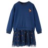 Kinderkleid mit Langen Ärmeln Marineblau 128