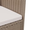 Gartenstühle mit Kissen 4 Stk. Poly Rattan Beige