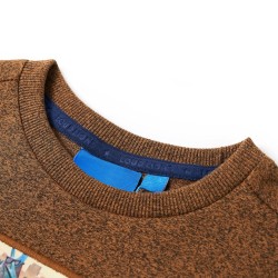 Kinder-Langarmshirt Cognac Melange 116