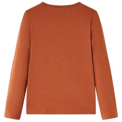 Kinder-Langarmshirt Cognac 116