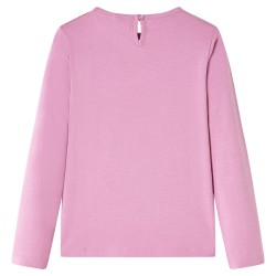 Kinder-Langarmshirt Dunkelrosa 104